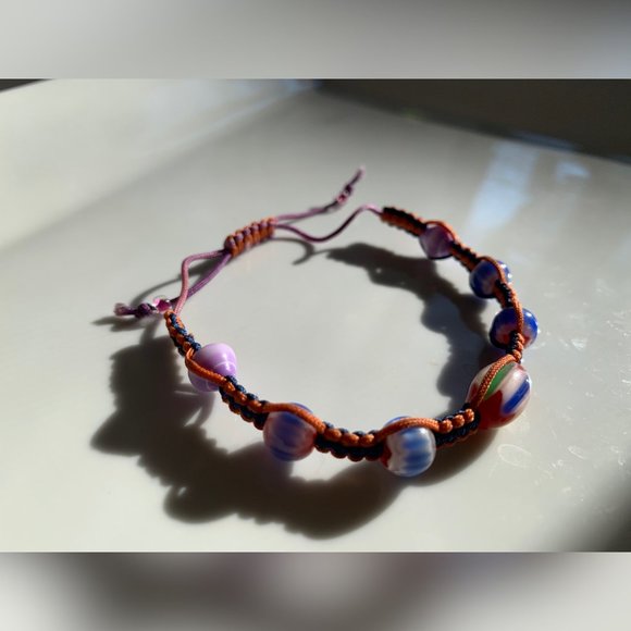 Swarovski Beaded Crochet Handmade Bracelet - Picture 3 of 5